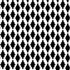 Texture in the form of a seamless geometric pattern of black romny on a white background