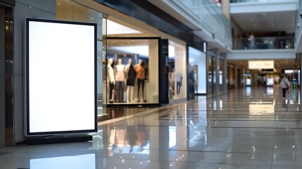 Blank Billboard in a City
