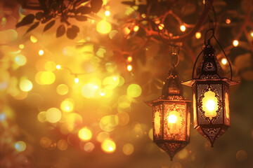 Obraz premium an image banner of ramadhan vibes --ar 3:2 Job ID: 5a998192-d7d5-424b-8874-c765799b6fcd