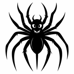 Halloween spider vector,spider isolated on white background