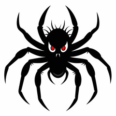 Halloween spider vector,spider isolated on white background
