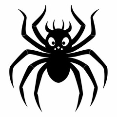 Halloween spider vector,spider isolated on white background