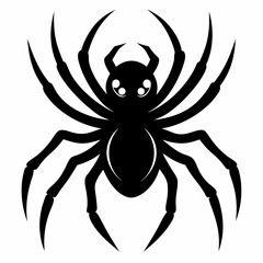 Halloween spider vector,spider isolated on white background