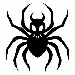 Halloween spider vector,spider isolated on white background