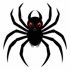Halloween spider vector,spider isolated on white background