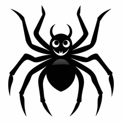 Halloween spider vector,spider isolated on white background