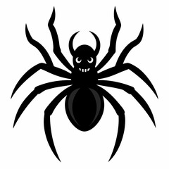 Halloween spider vector,spider isolated on white background