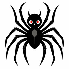 Halloween spider vector,spider isolated on white background