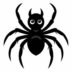 Halloween spider vector,spider isolated on white background