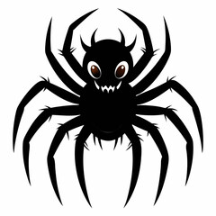 Halloween spider vector,spider isolated on white background