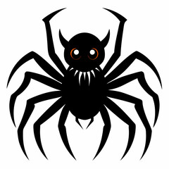 Halloween spider vector,spider isolated on white background