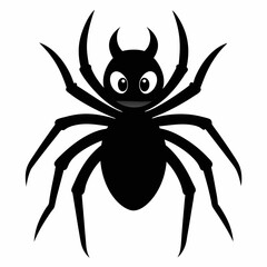 Halloween spider vector,spider isolated on white background