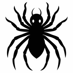 Halloween spider vector,spider isolated on white background