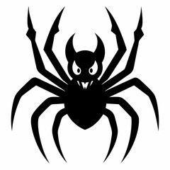 Halloween spider vector,spider isolated on white background