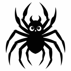 Halloween spider vector,spider isolated on white background