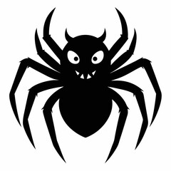 Halloween spider vector,spider isolated on white background