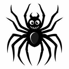 Halloween spider vector,spider isolated on white background