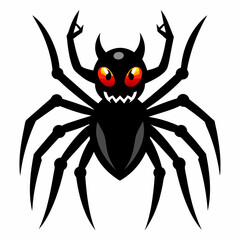 Halloween spider vector,spider isolated on white background