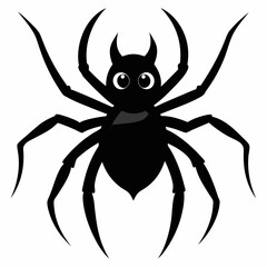 Halloween spider vector,spider isolated on white background