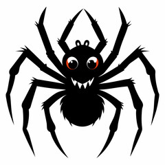 Halloween spider vector,spider isolated on white background