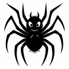 Halloween spider vector,spider isolated on white background