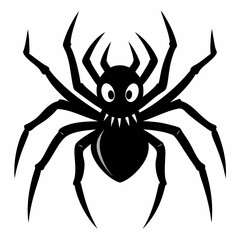 Halloween spider vector,spider isolated on white background