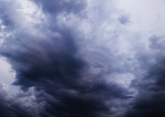 Purplish overcast clouds weather background