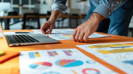 Obraz premium Describe the job of a business analyst, highlighting activities such as analyzing business processes, identifying improvement opportunities, and providing strategic recommendations.