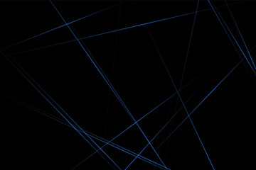 Abstract black with blue lines, triangles background modern design. Vector illustration EPS 10.