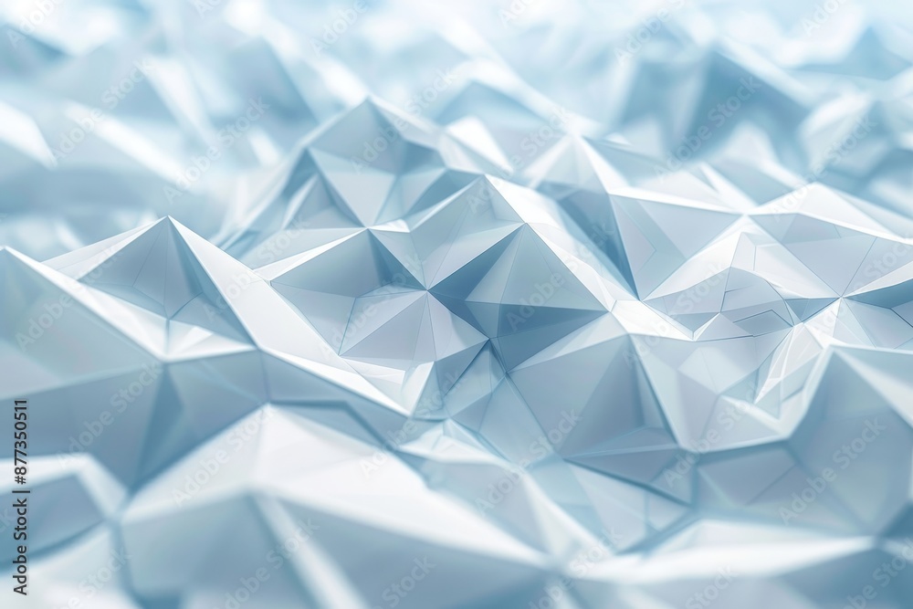 Poster this is an abstract representation of a triangulated surface with a contemporary background. it has 