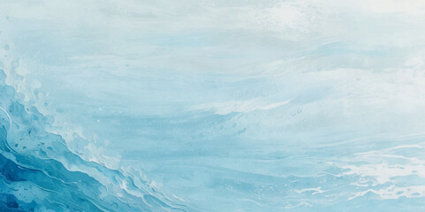 Obraz premium Sea water ocean wave vector background. Blue water ocean sea wave seamless background. Water ocean wave white and soft blue aqua, teal texture.