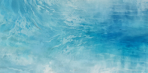 Sea water ocean wave vector background. Blue water ocean sea wave seamless background. Water  ocean wave white and soft blue aqua, teal texture.