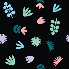 flower pattern design vector for tees and background, nature, wallpaper