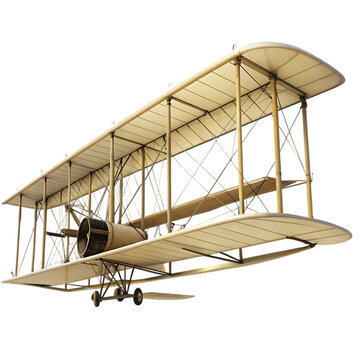 wright brothers flyer on transparent background