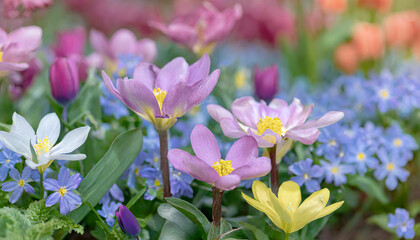 Wild flowers of clover and butterfly in a meadow in nature in the rays of sunlight in summer in the spring close-up of a macro. A picturesque colorful artistic image with a soft focus