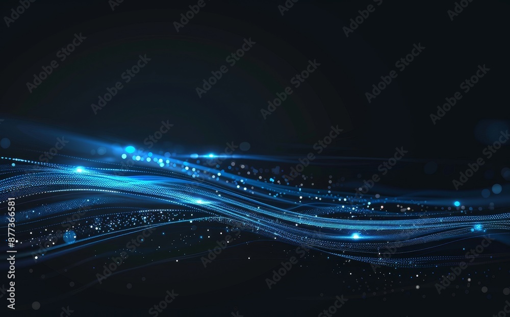 Poster background design of geometric patterns in digital networking concept