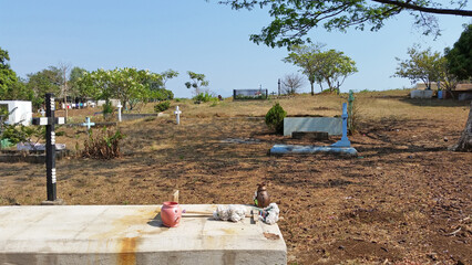 A dry cemetery in Los Brasiles, Nicaragua.