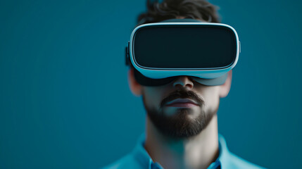 Virtual reality designer creating 3D models, immersive technology, creative process
