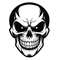 Halloween Ghost Silhouette Vector illustration