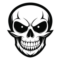 Halloween Ghost Silhouette Vector illustration