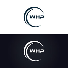 WHP logo. W H P design. White WHP letter. WHP, W H P letter logo design. W H P letter logo design in GOLD, GOLDEN LOGO, THREE, style. letter logo set in one artboard. W H P letter logo vector design.