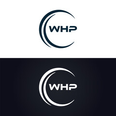 WHP logo. W H P design. White WHP letter. WHP, W H P letter logo design. W H P letter logo design in GOLD, GOLDEN LOGO, THREE, style. letter logo set in one artboard. W H P letter logo vector design.