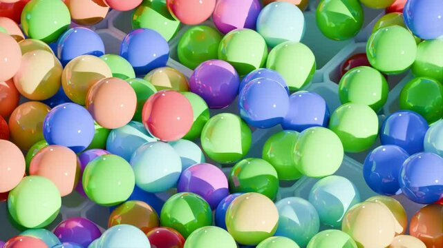 3D balls in holes simulations