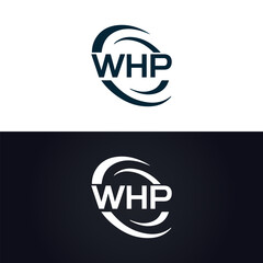 WHP logo. W H P design. White WHP letter. WHP, W H P letter logo design. W H P letter logo design in GOLD, GOLDEN LOGO, THREE, style. letter logo set in one artboard. W H P letter logo vector design.
