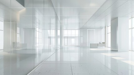 Modern White Office Interior Design