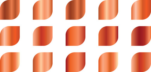 Swatches collection. Realistic gradient color set. Abstract vector set of color metallic gradients.
Gradient Color collection. 