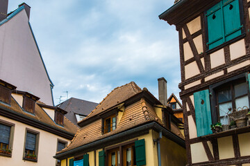 Strasbourg, France - Buildings and people in the city