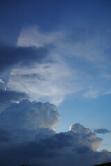 blue sky with clouds