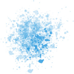 Fototapeta premium Colorful watercolor splashes. Blue watercolor paint stroke background. Vector illustration