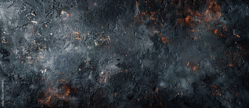 Wall mural unique dark stucco concrete background with abstract grunge art design suitable for copy space image